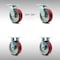Service Caster 6 Inch SS Poly on Aluminum Caster Set with Roller Bearings 2 Swivel Lock 2 Rigid SCC-SS30S620-PAR-BSL-2-R-2 - alternate 1